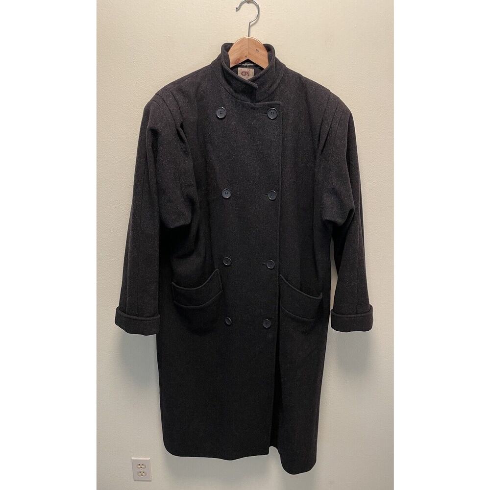 Vintage Central Park International CPI Women Coat Size 12 Wool Double Breasted